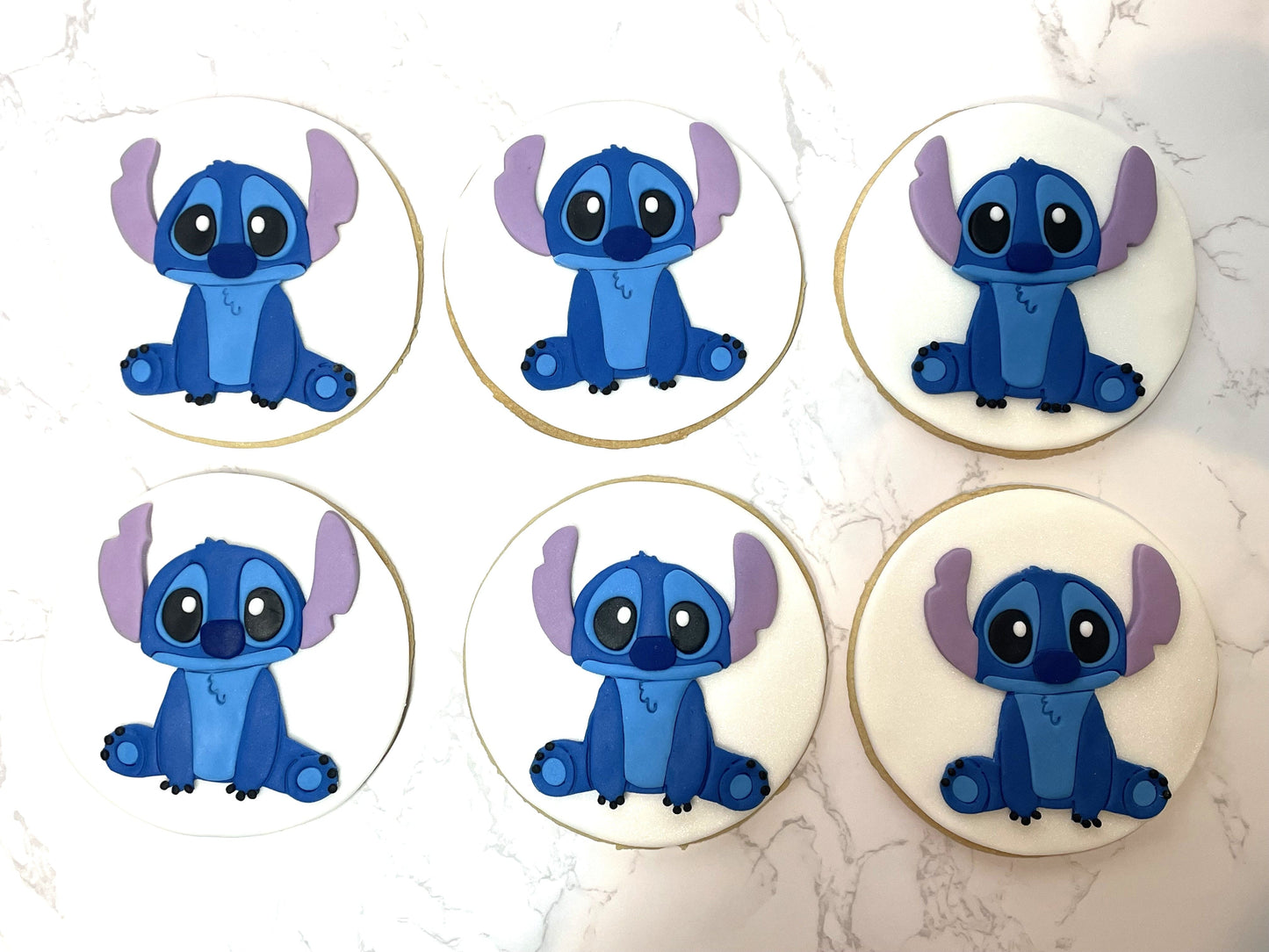 Disney's Lilo and Stitch  Stich Cookies with fondant detail