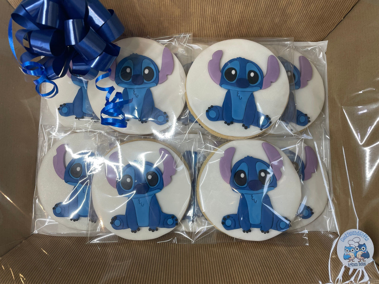 Disney's Lilo and Stitch  Stich Cookies with fondant detail