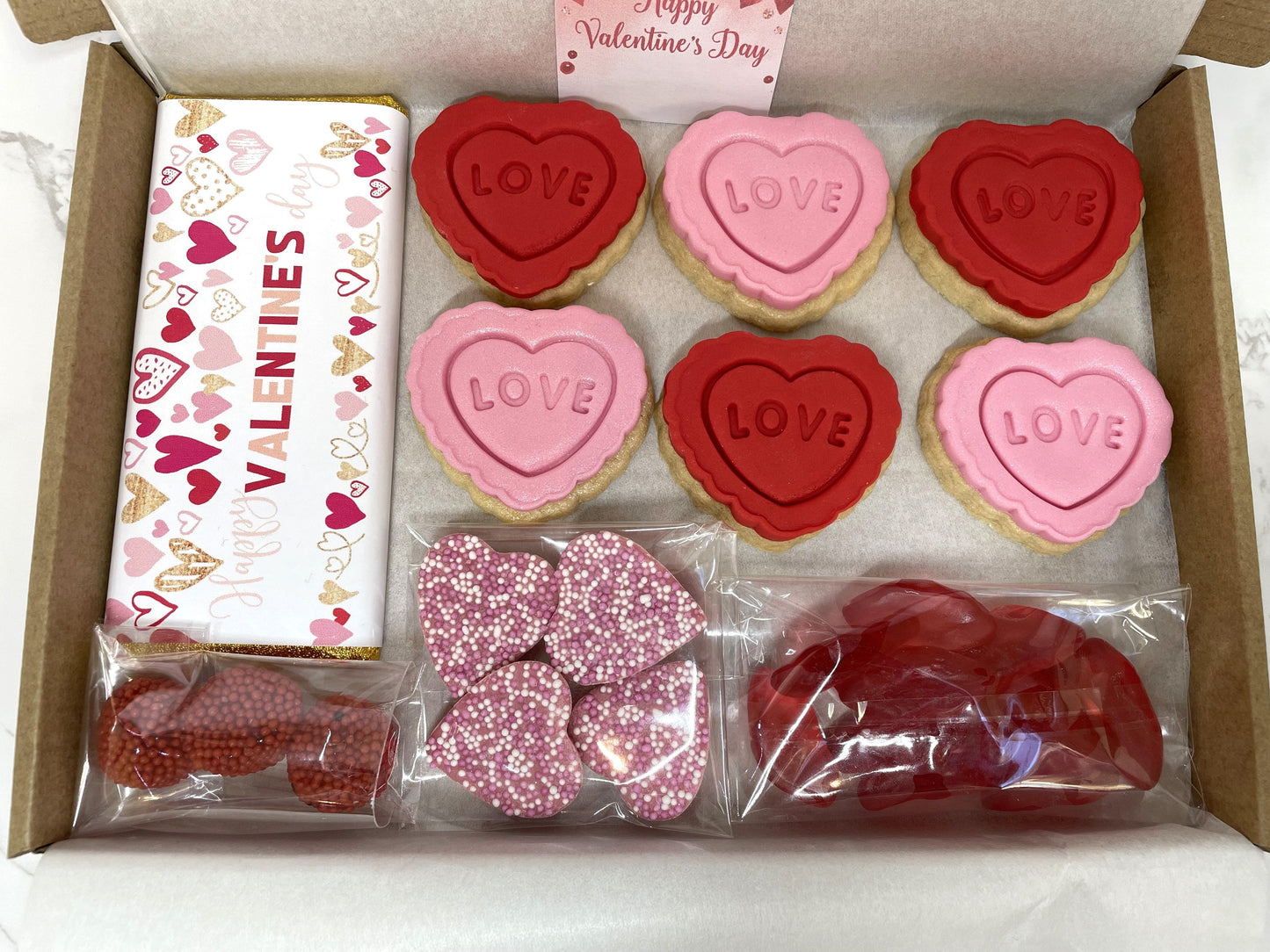 Happy Valentines Day Letterbox Gift, Treat Box