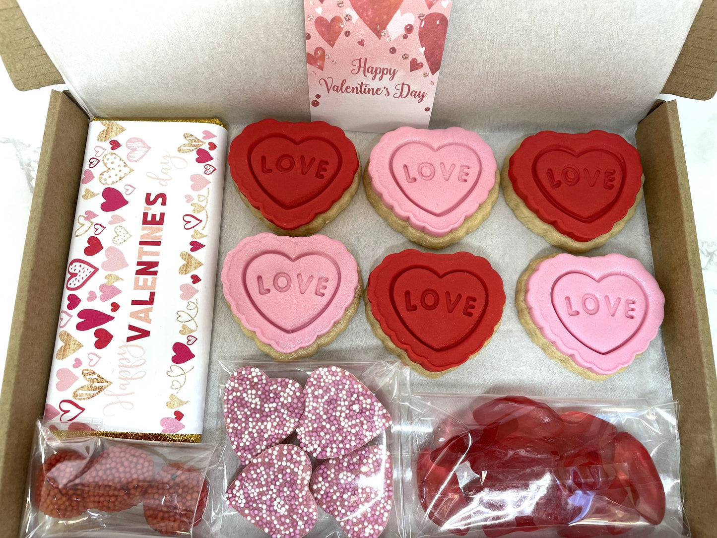 Happy Valentines Day Letterbox Gift, Treat Box