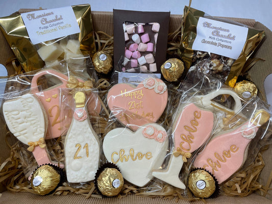 Celebration Hamper, Birthday Gift, Gift For Mum, Special Occasion. Cookies and Chocolates Hamper