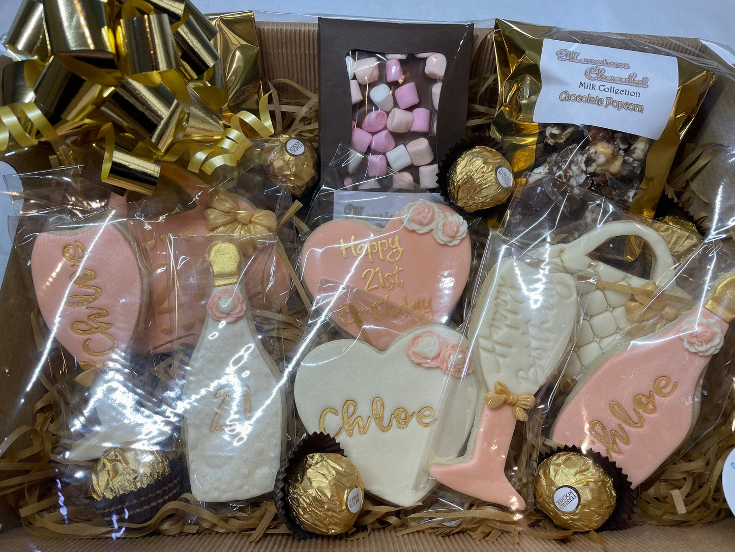 Celebration Hamper, Birthday Gift, Gift For Mum, Special Occasion. Cookies and Chocolates Hamper