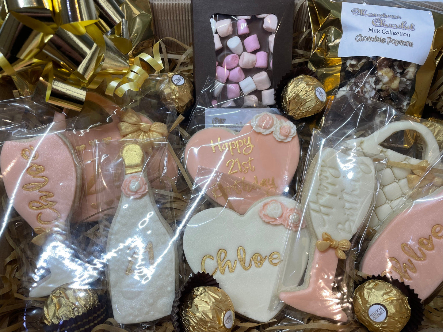 Celebration Hamper, Birthday Gift, Gift For Mum, Special Occasion. Cookies and Chocolates Hamper