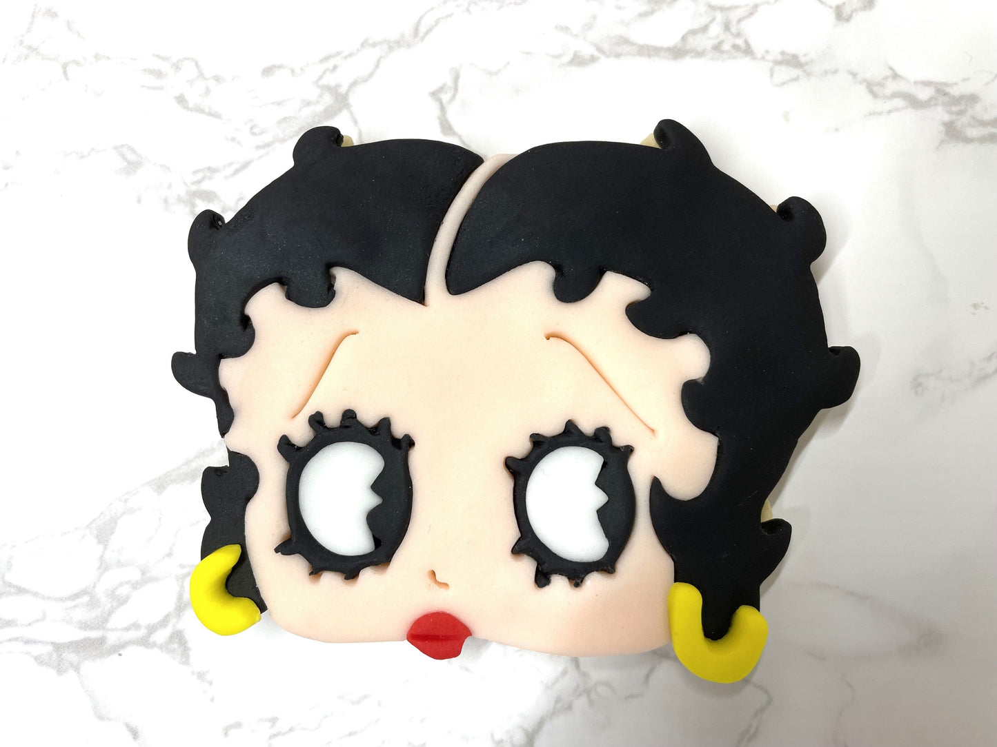 Betty Boop Themed Sugar Cookies With Fondant detail