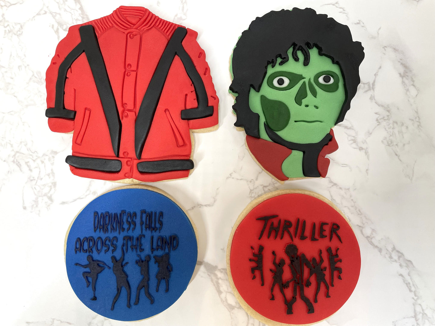 Michael Jackson THRILLER  Themed Sugar Cookies With Fondant detail