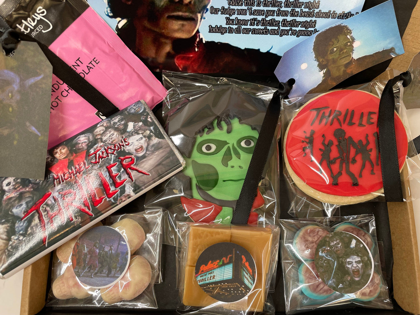 Michael Jackson THRILLER , Zombie, Horror, Afternoon Tea, Letterbox Gift