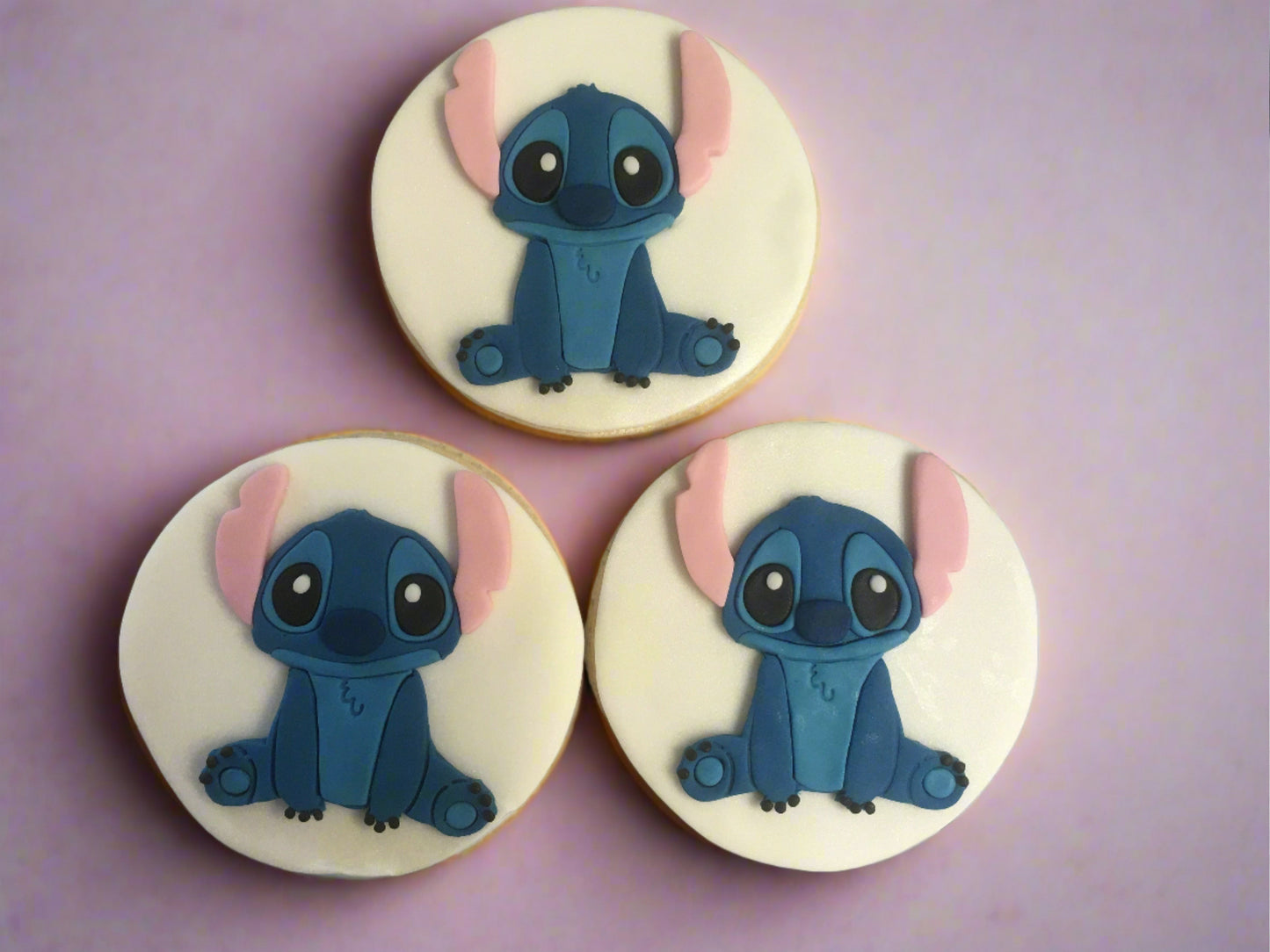 Disney's Lilo and Stitch  Stich Cookies with fondant detail