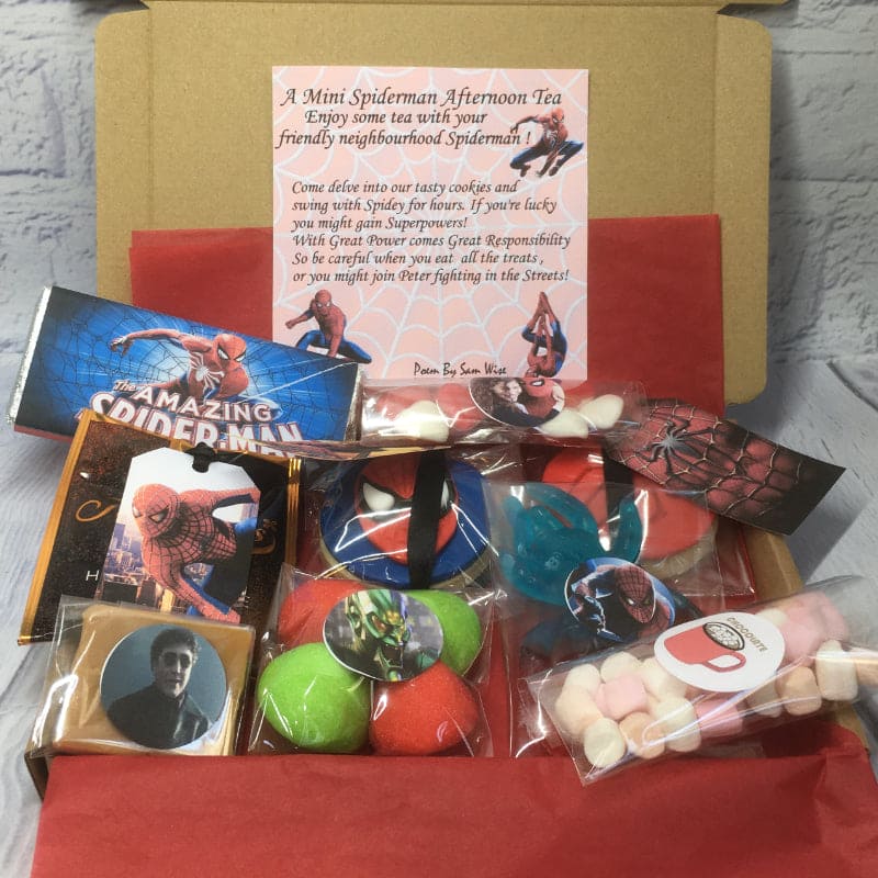 Spiderman Themed Afternoon Tea / Marvel Treat Box / Letterbox Gift / Tea Gift