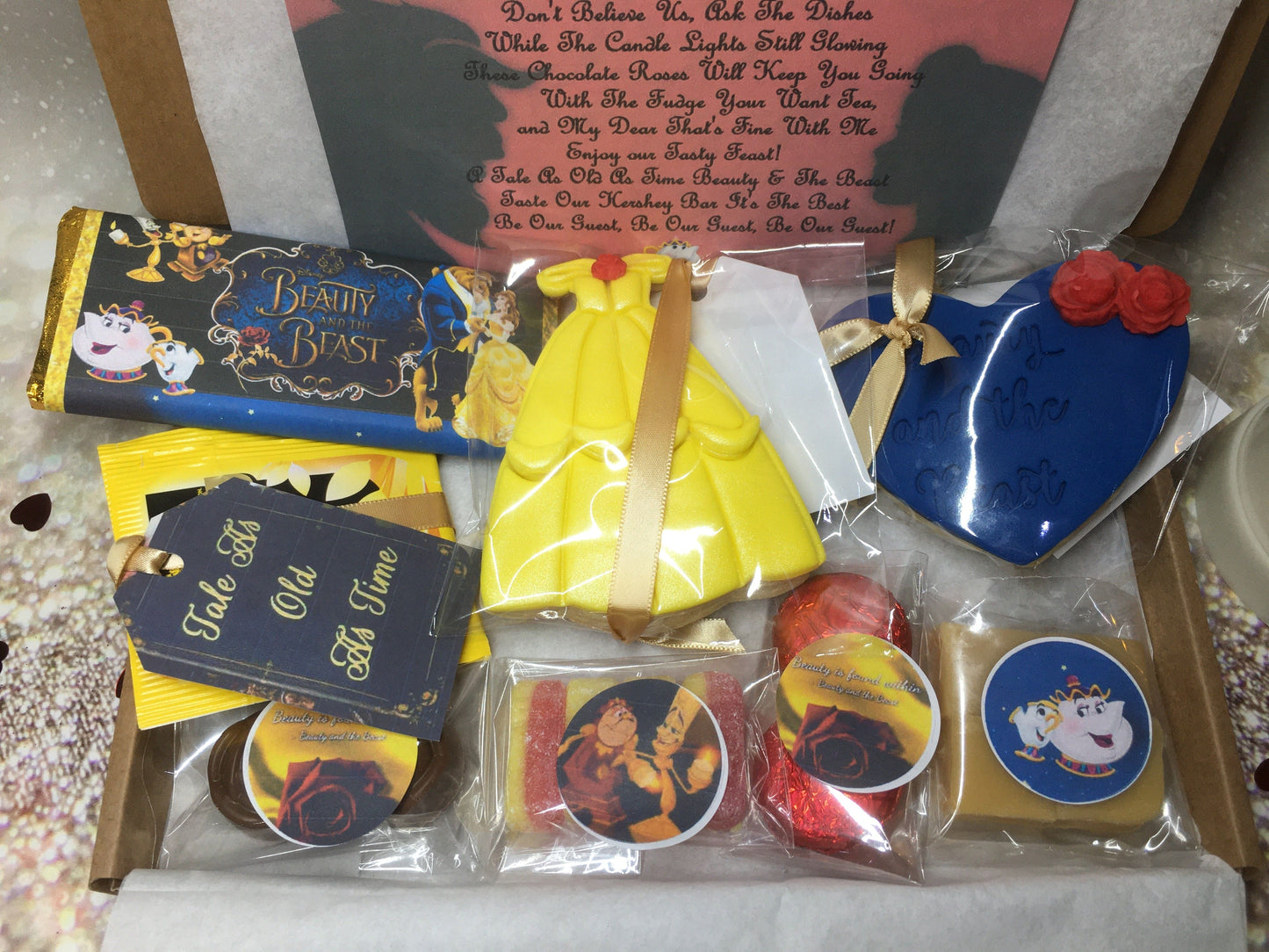 Beauty & The Beast Afternoon Tea /Valentine Gift / Letterbox Gift / Tea Gift/ Treat Box