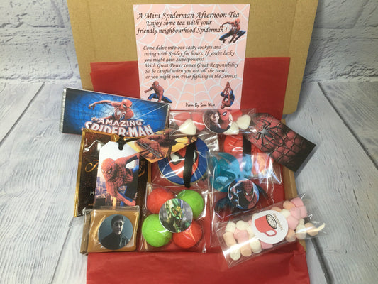 Spiderman Themed Afternoon Tea / Marvel Treat Box / Letterbox Gift / Tea Gift