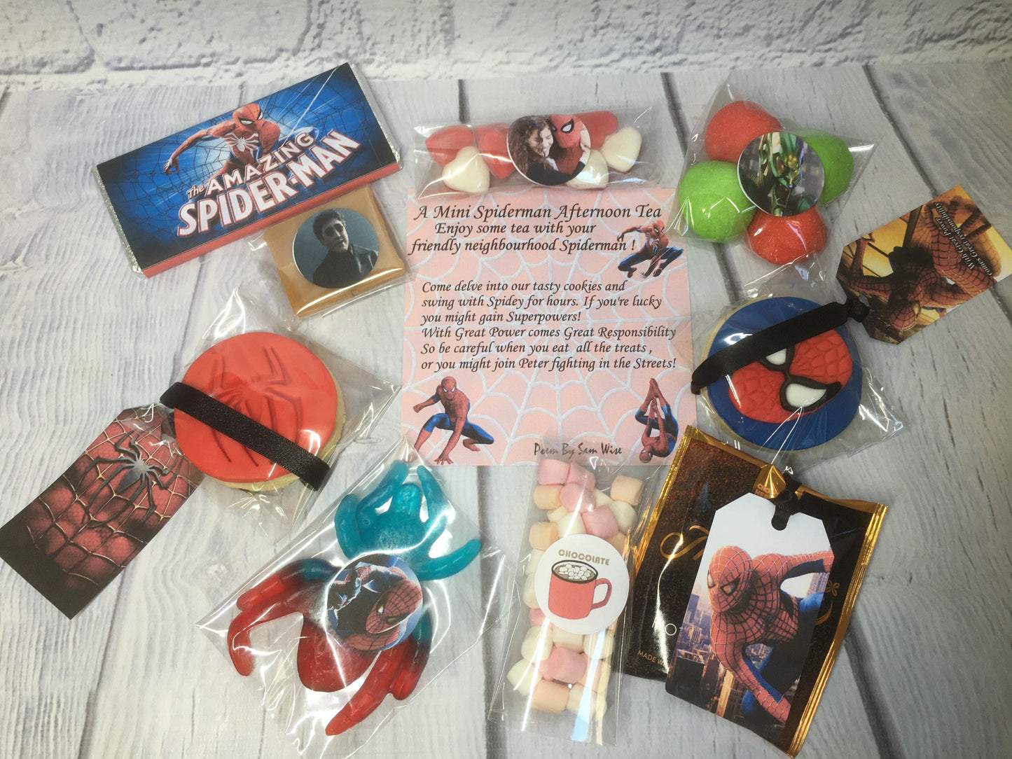 Spiderman Themed Afternoon Tea / Marvel Treat Box / Letterbox Gift / Tea Gift