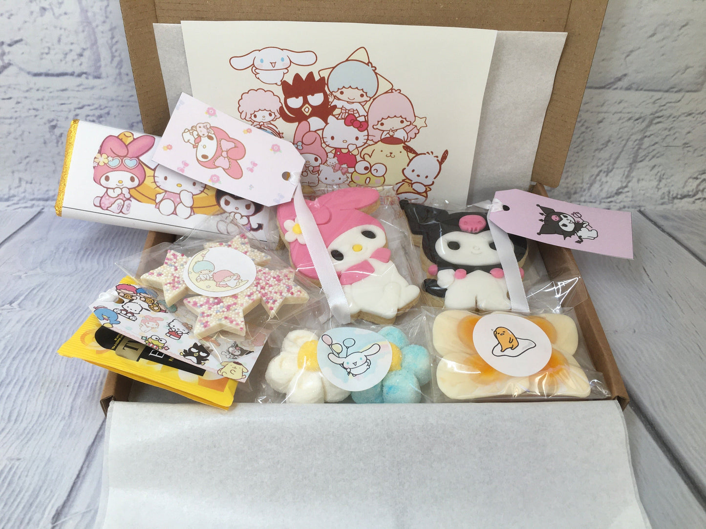 Sanrio Kawaii Anime /My Melody/Kuromi/Hello Kitty Inspired/Treat Themed Afternoon Tea / Letterbox Gift / Tea Gift