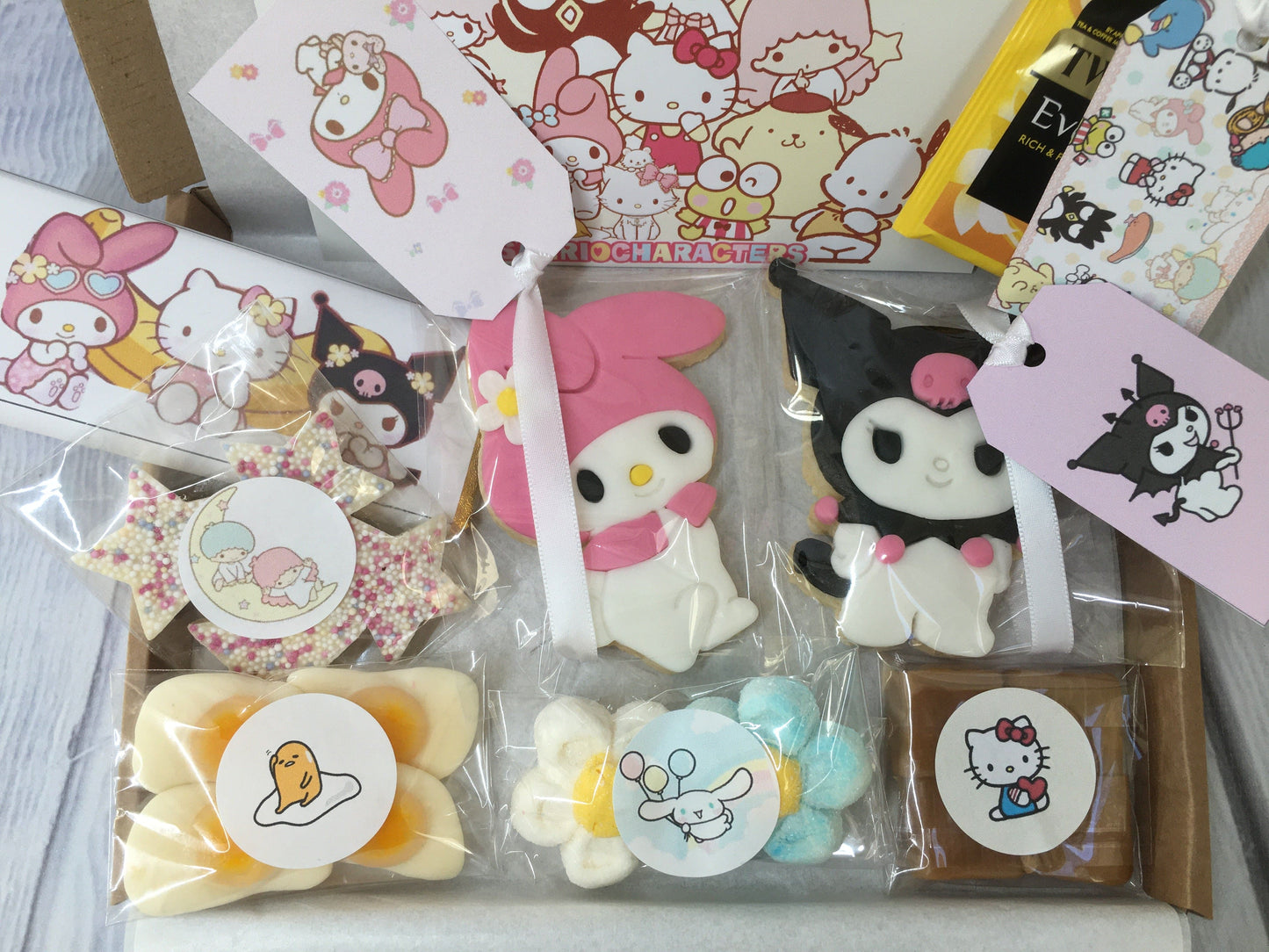 Sanrio Kawaii Anime /My Melody/Kuromi/Hello Kitty Inspired/Treat Themed Afternoon Tea / Letterbox Gift / Tea Gift