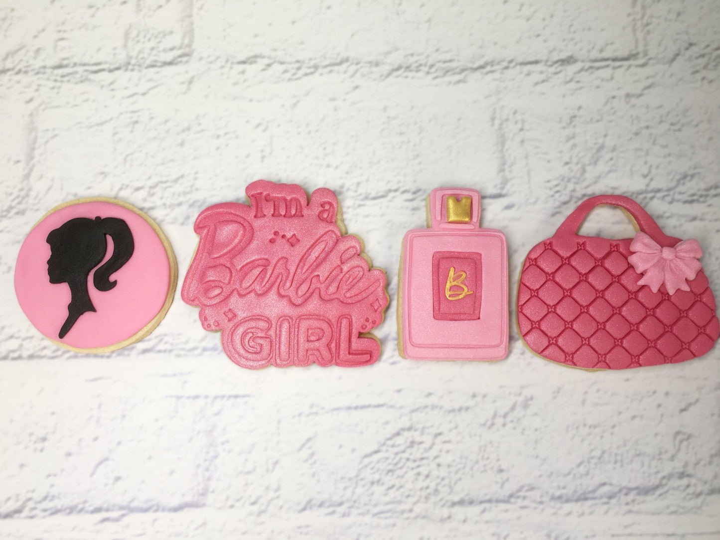 Barbie Inspired Fondant Sugar Cookies/Biscuits, Barbie Birthday Gift, Party Favour, Princess Party