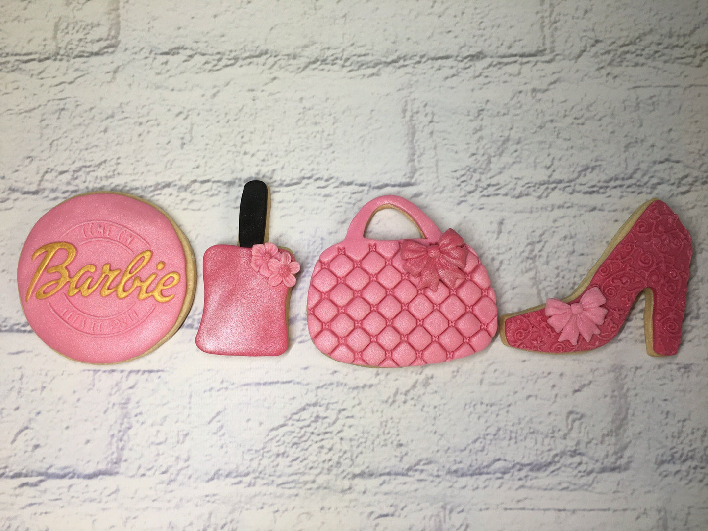 Barbie Inspired Fondant Sugar Cookies/Biscuits, Barbie Birthday Gift, Party Favour, Princess Party