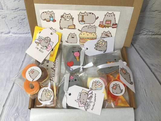 Pusheen The Cat/Cute Cat/Cat Lovers/ Inspired/Treat Themed Afternoon Tea / Letterbox Gift / Tea Gift