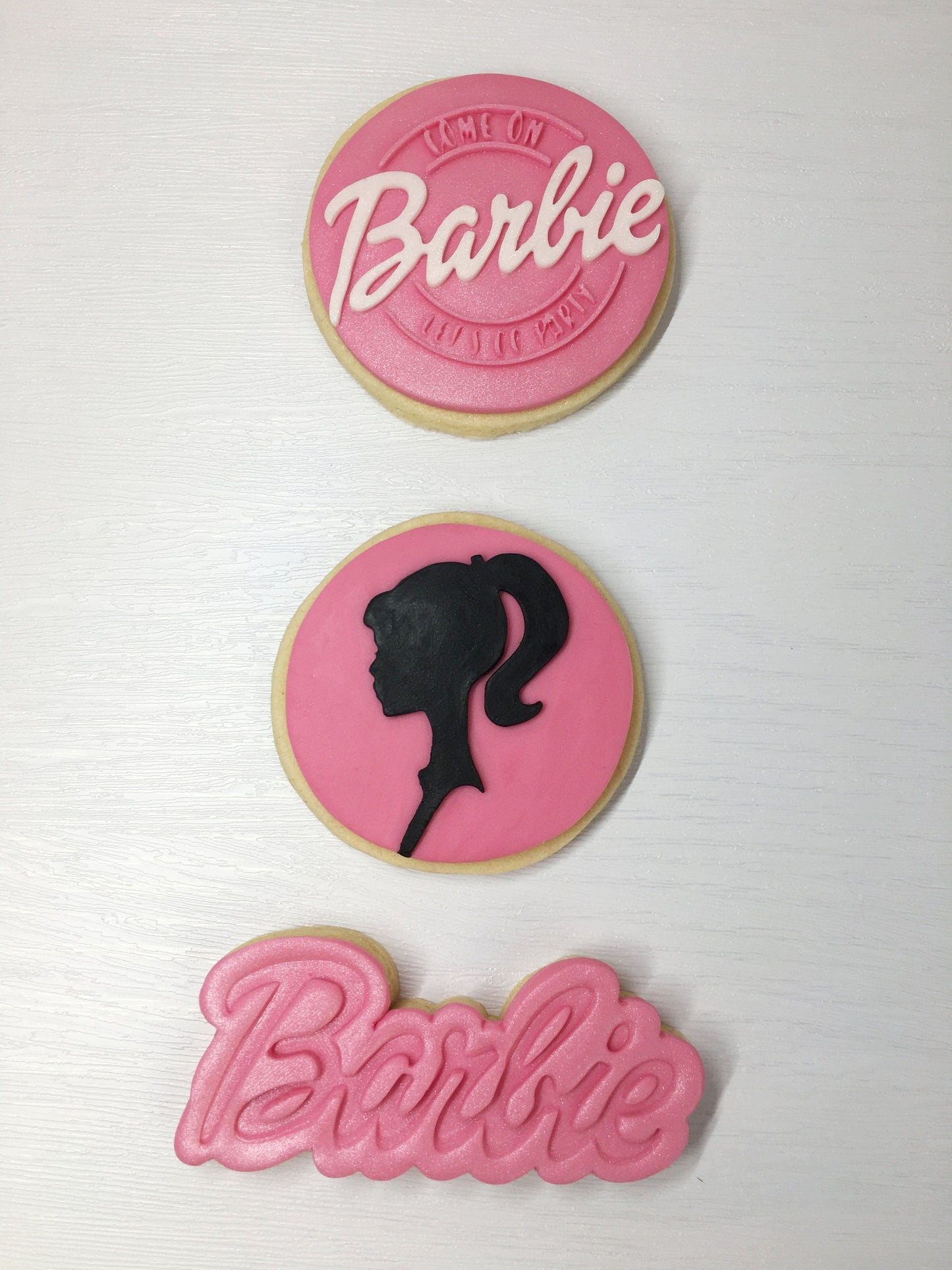 Barbie Inspired Fondant Sugar Cookies/Biscuits, Barbie Birthday Gift, Party Favour, Princess Party